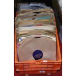 A box of 78 records including Decca, London, HMV etc.