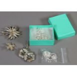 A quantity of mostly silver jewellery to include brooches, necklace and bracelet,