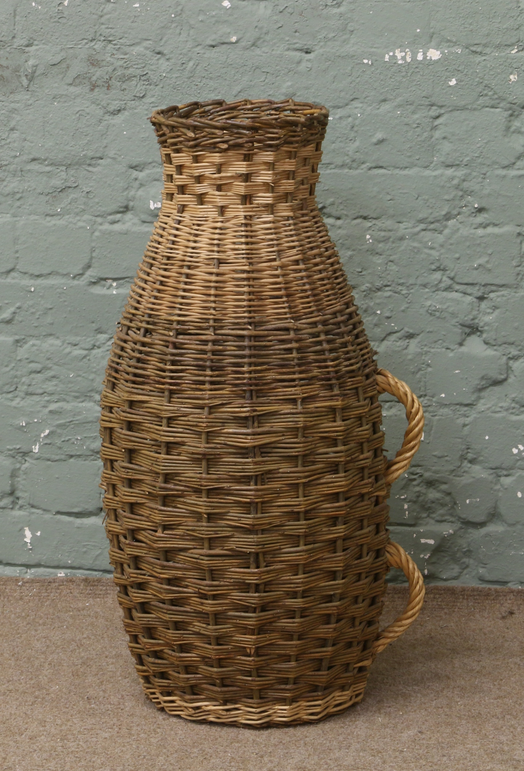 A wicker eel basket.