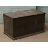 A Victorian pine blanket box