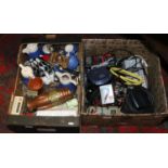 Two boxes of miscellaneous to include kitchenalia, ceramics, electrical equipment etc.