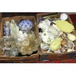 Two boxes of miscellaneous to include Carlton ware, Royal Albert, Noritake, glasswares etc.