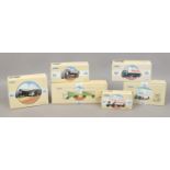 Six boxed Corgi Diecast models from the classical commercial vehicle range including advertising