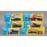 Six boxed Corgi 'classics' Diecast model commercial vehicles including 40th anniversary examples.