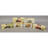 Six boxed Corgi 'classics' Diecast model vehicles including 'The Brewery Collection' examples.