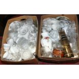 Two boxes of miscellaneous to include Royal Albert, Royal Doulton, Denby, glasswares etc.