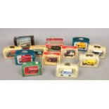 Twelve boxed Diecast model vehicles to include Corgi, Lledo etc.