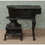 A French cast iron cook stove by Sougland.