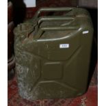 A vintage 20 litre jerry can.