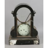 Restoration project, slate mantle clock.