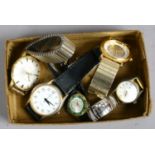 A collection of ladies and gents wristwatches to include quartz examples.