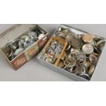 A large collection of mainly pocket watch cases.