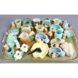 A well filled tray of Hornsea pottery animals, wall pockets, can can ash tray etc.