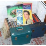 A large collection of records to include musicals, film sound tracks box sets and old 78s etc.