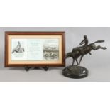 The Grand national 150th Anniversary sculpture 1839-1989 by James Osbourne for Franklin Mint titled