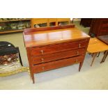 Edwardian mahogany 3 drawer chest
