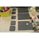 Quantity of slate place mats & coasters