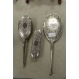 Silver brush set (with mirror)