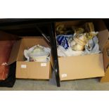 2 boxes of misc china, teawares