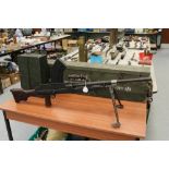 A DEACTIVATED 1943 Bren Gun made by Inglis together with full magazine case and transit case