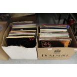 2 boxes of LP records