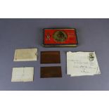 Rare Boer War Queen Victoria's troops chocolate gift tin named to Lieut Col GRV.Steward DSO together