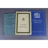 A Stamped Border regiment light machine gun pamphlet, Border Regiment history booklet and Carlisle