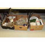 3 boxes of miscellaneous items