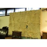 Large goat skin rug