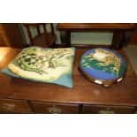 Frog design cushion & footstool