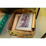 Box of framed pictures