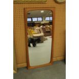 teak framed miror