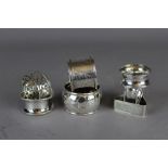 7 silver napkin rings