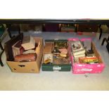 3 boxes of books, sundries, mouth organs etc