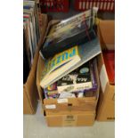 Box of vintage board games etc