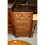 Oak 2/4 chest of drawers