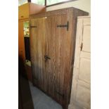 Limed oak 2 door wardrobe