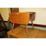 Oak top drop leaf table