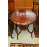 Edwardian mahogany occasional table