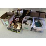4 boxes of misc china, including Denby
