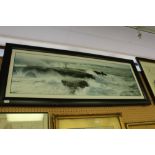 Large modern photographic print stormy coastal scene 'Avis De Coup De Vent Sur Poulains' by Philip