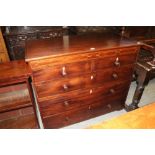 19th century mahogany 2/3 chest of drawers