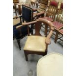 Mahogany corner chair