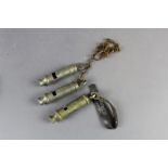 Bag of 3 old whistles