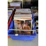 Box of LP records