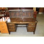 Dark Ercol desk & dresser top