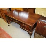 Mahogany desk with claw & ball feet