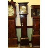 Da William (Fecit) brass dialled oak long case clock