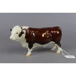 Beswick pottery Plled Hereford bull