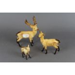 Beswick pottery deer group 981, 999a & 100b